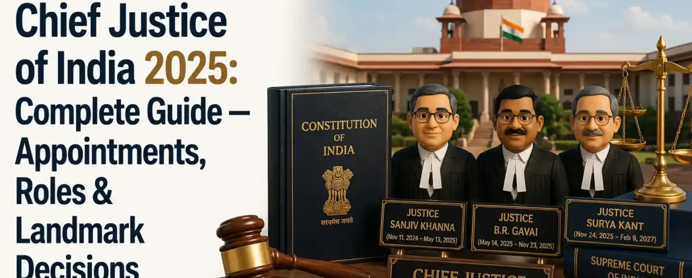 Chief Justice of India 2025: Appointments, Role & Key Decisions