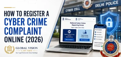 How to Register a Cyber Crime Complaint with Cyber Cell: Online Procedure (2026) | Global Vision Law Firm