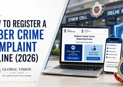 How to Register a Cyber Crime Complaint with Cyber Cell: Online Procedure (2026) | Global Vision Law Firm