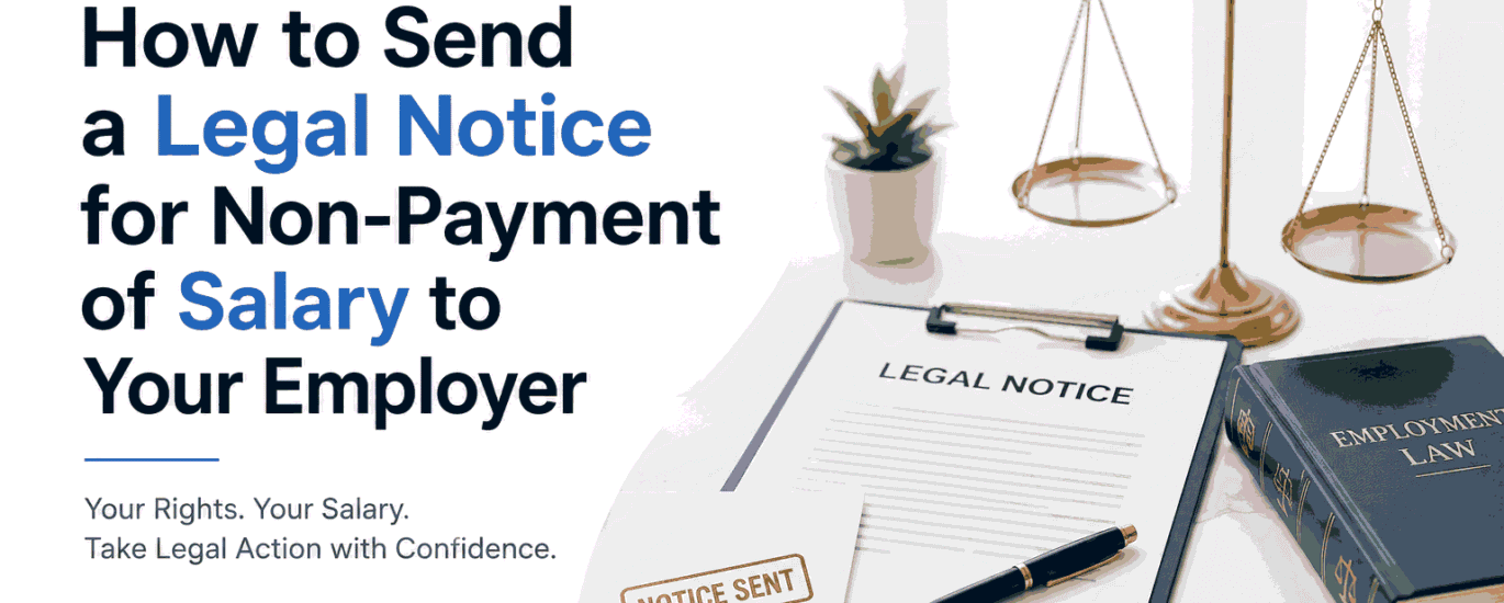 legal notice non-payment of salary employer India