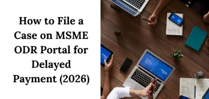 how o file msme odr filing
